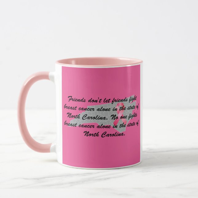 Breast Cancer Awareness in North Carolina  Mug (Left)