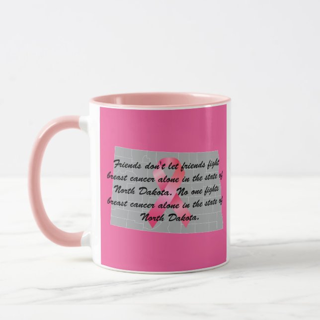Breast Cancer Awareness in North Dakota  Mug (Left)
