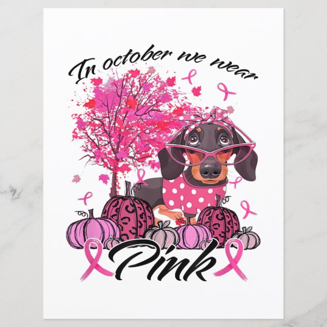 Breast Cancer Awareness In October We Wear Pink Da (Front)