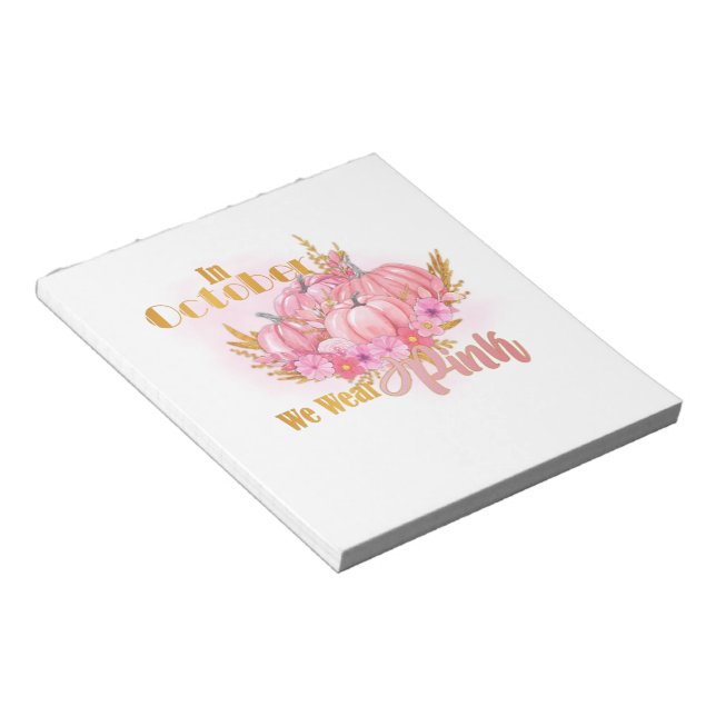 Breast Cancer Awareness Notepad FAITH OVER FEAR Breast Cancer Notepad  October Lined or Unlined 