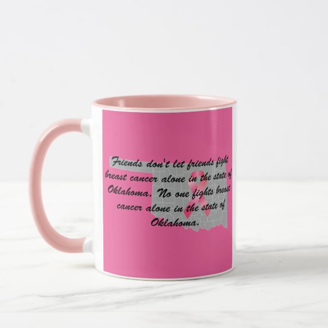 Breast Cancer Awareness in Oklahoma  Mug (Left)