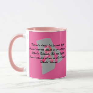 Breast Cancer Awareness in Rhode Island Mug