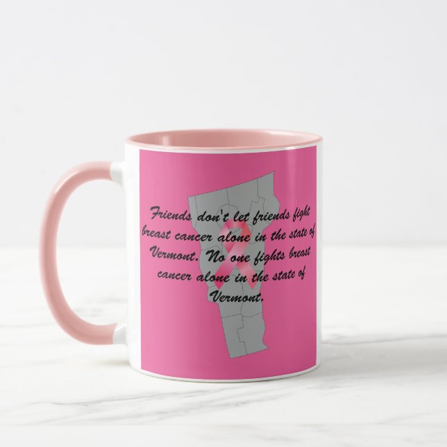 Breast Cancer Awareness in Vermont  Mug (Left)
