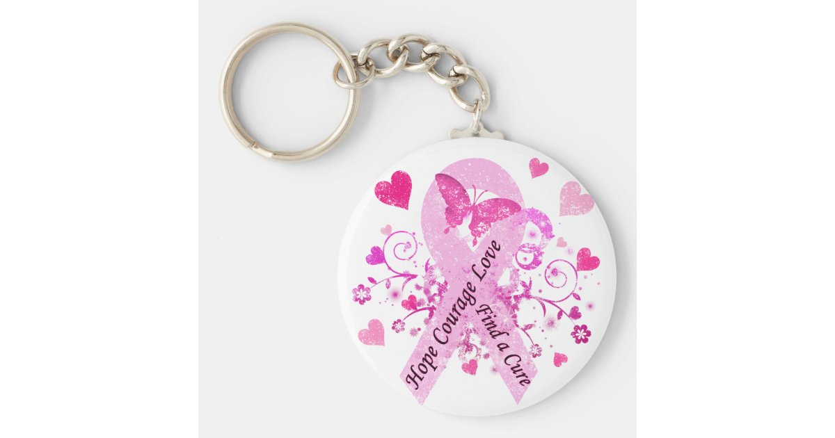Breast Cancer Awareness Keychain | Zazzle