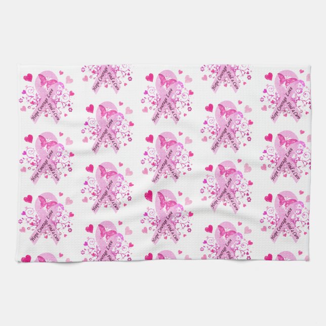 Breast Cancer Awareness Kitchen Towel (Horizontal)