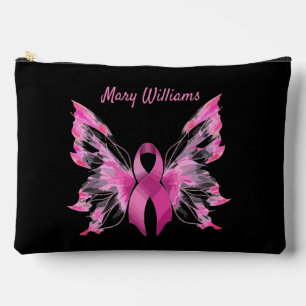 Breast Cancer Awareness Large Accessory Pouch