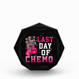 Breast Cancer Awareness Last Day of Chemo Warrior Acrylic Award