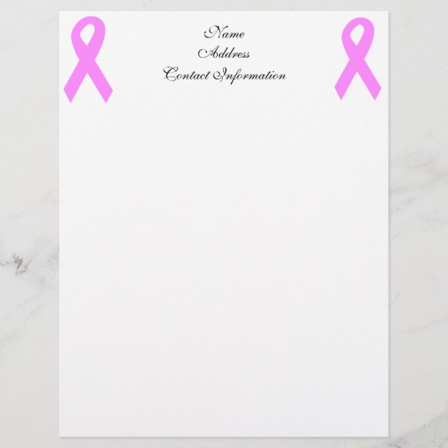 Breast Cancer Awareness Letterhead (Front)