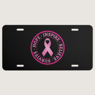 Breast Cancer Awareness License Plate