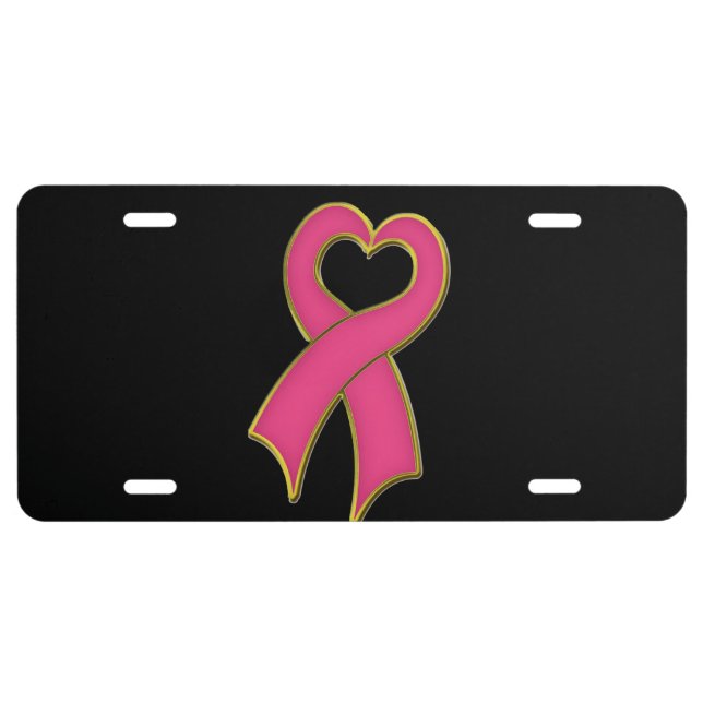 Breast Cancer Awareness License Plate (Front)