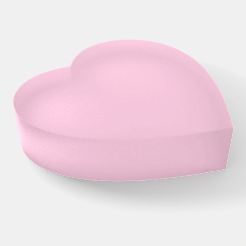 Breast cancer awareness light pink cute heart paperweight