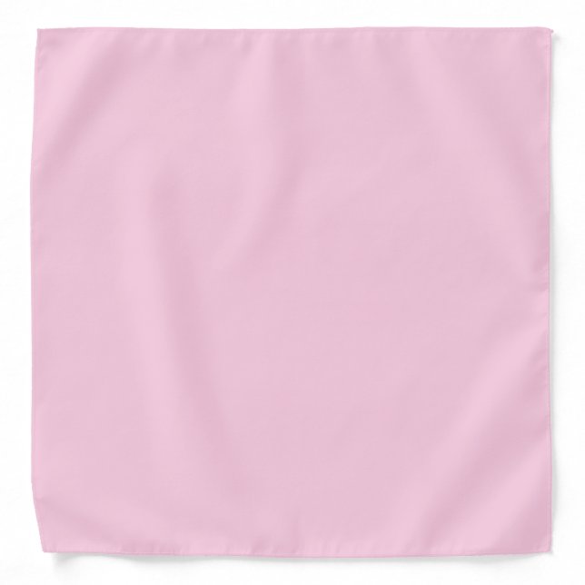 Breast cancer awareness light pink plain cute bandana (Front)
