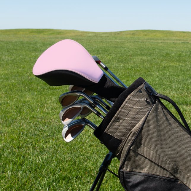 Breast cancer awareness light pink plain cute golf head cover (In Situ)