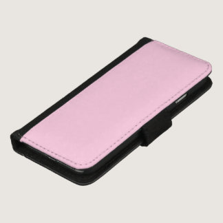 Breast cancer awareness light pink plain cute iPhone 8/7 wallet case
