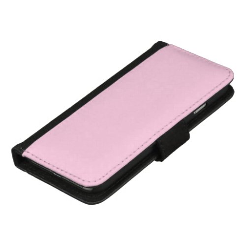 Breast cancer awareness light pink plain cute iPhone 87 wallet case