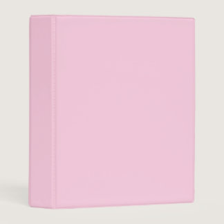 Breast cancer awareness light pink plain cute mini binder