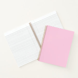 Breast cancer awareness light pink plain cute notebook