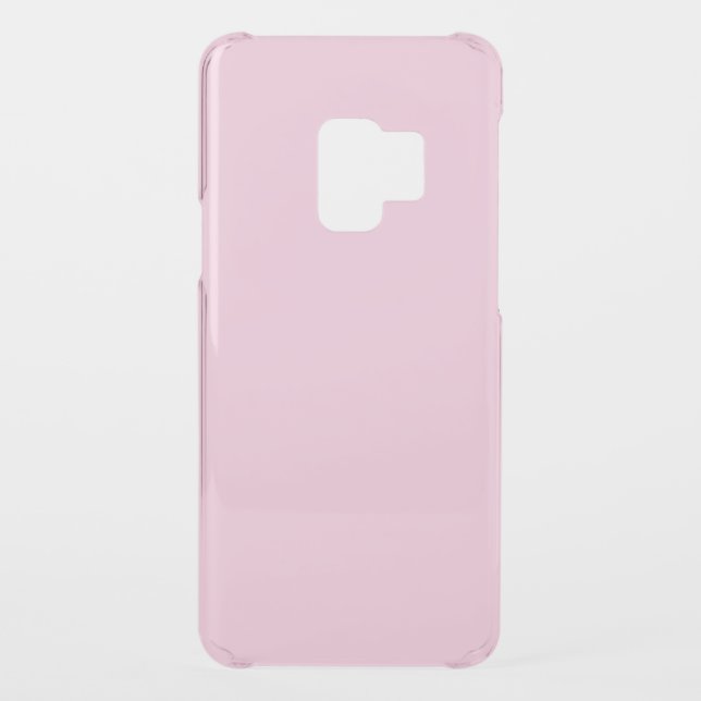 Breast cancer awareness light pink plain cute uncommon samsung galaxy case (Back)