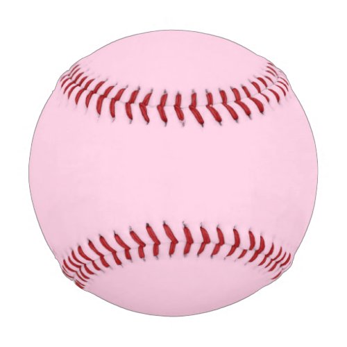 Breast cancer awareness light pink solid color baseball