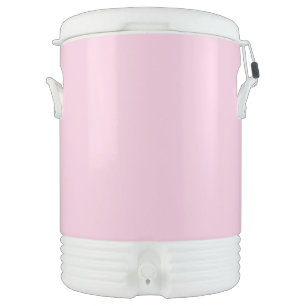 Breast cancer awareness light pink solid color beverage cooler