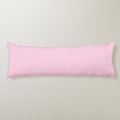 Breast cancer awareness light pink solid color body pillow