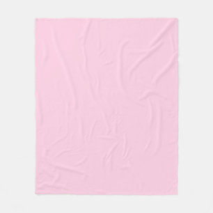 Breast cancer awareness light pink solid color fleece blanket