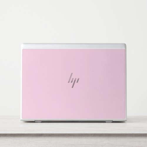 Breast cancer awareness light pink solid color HP laptop skin