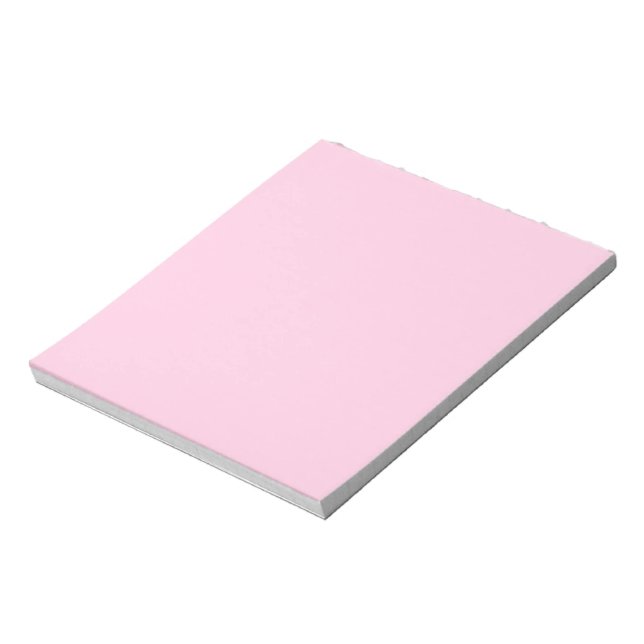 Breast cancer awareness light pink solid color notepad (Rotated)