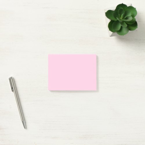 Breast cancer awareness light pink solid color post_it notes