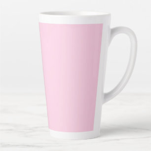 Breast cancer awareness light pink solid cute latte mug