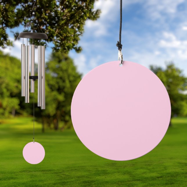 Breast cancer awareness light pink wind chime  (Outdoor)