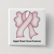 Breast Cancer Awareness (light pink with wings)