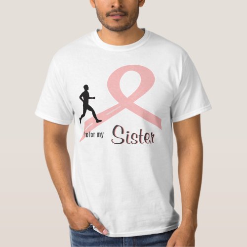 Breast Cancer Awareness Male Runner Shirt