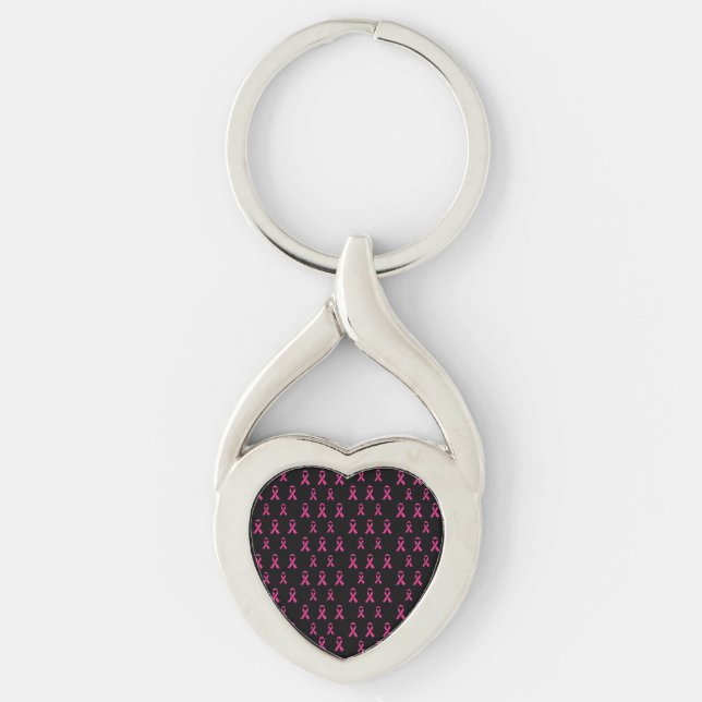 Breast Cancer Awareness Metal Keychain (Front)
