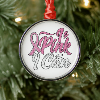 Breast Cancer Awareness Metal Ornament