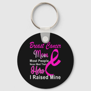 Breast Cancer Awareness Mom Breast Cancer Warrior Keychain