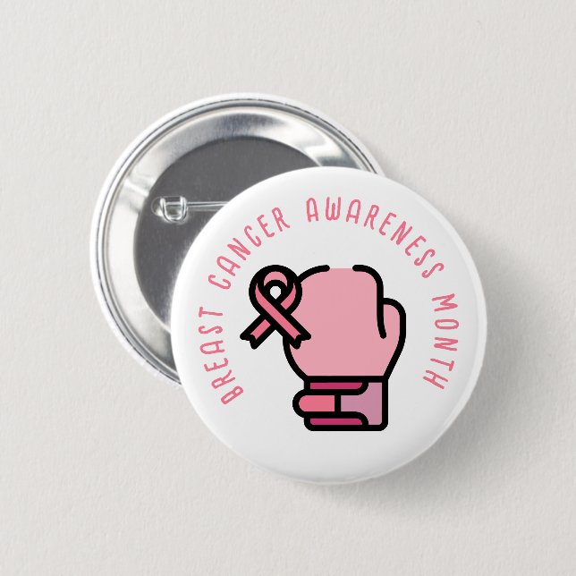 Breast Cancer Awareness Month  Button (Front & Back)