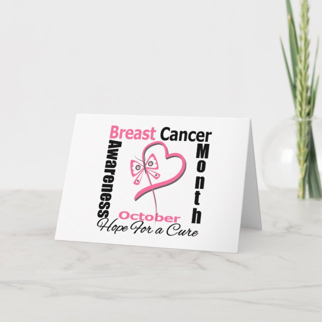Breast Cancer AWARENESS  Month Card (Front)