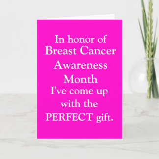 BREAST CANCER AWARENESS MONTH CARD