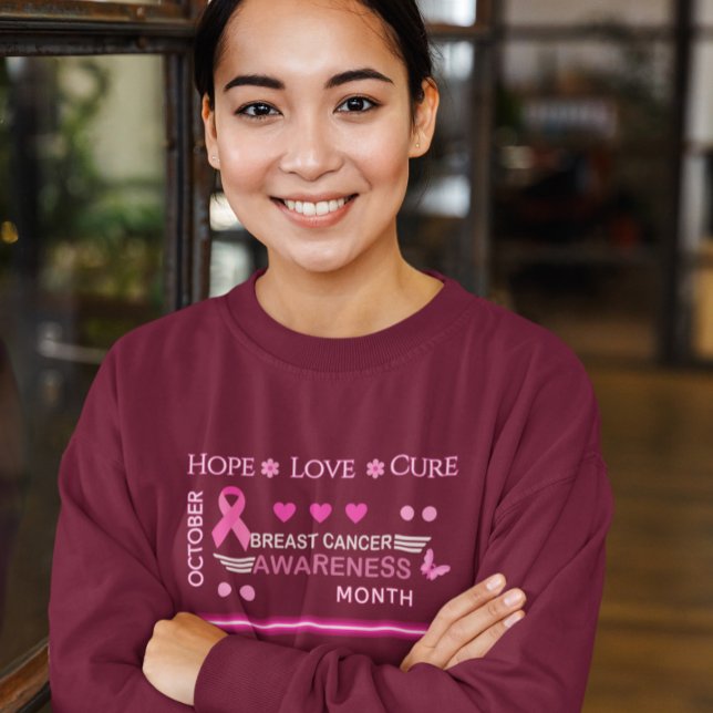 Breast Cancer Awareness Month Design Sweatshirt (Creator Uploaded)