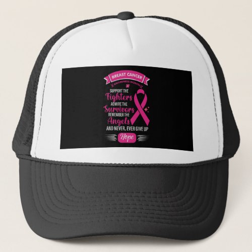 Breast Cancer Awareness Month Design Trucker Hat