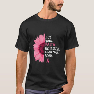 Breast Cancer Awareness Month Flower K Ribbon T-Shirt