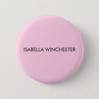 Breast cancer awareness month light pink custom  button
