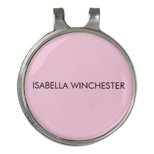 Breast cancer awareness month light pink custom golf hat clip