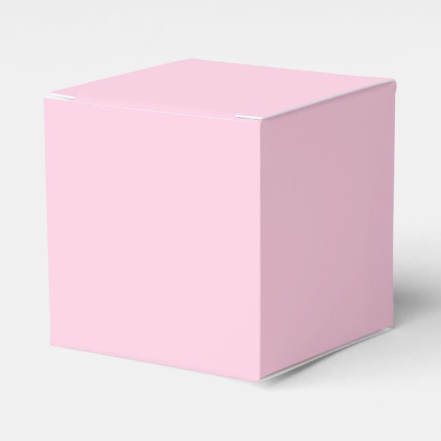 Breast cancer awareness month light pink cute favor boxes (Front Side)