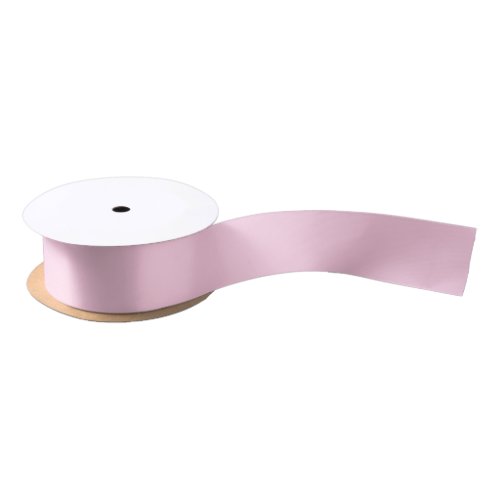 Breast cancer awareness month light pink solid satin ribbon