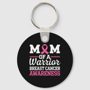 Breast Cancer Awareness Month Mom Of A Warrior Pin Keychain