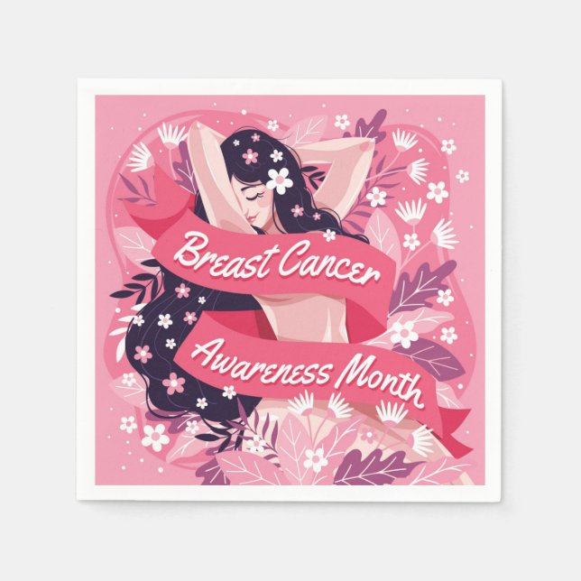 Breast Cancer Awareness Month Napkins (Front)
