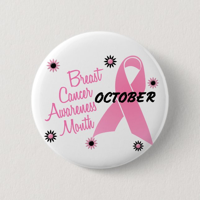 Breast Cancer Awareness Month Pinback Button (Front)