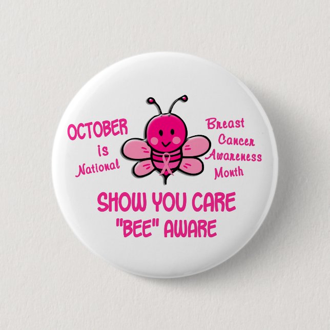 Breast Cancer Awareness Month Pinback Button (Front)